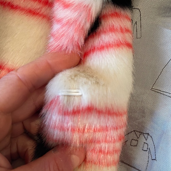 Shrimps faux fur boxy cropped jacket UK 8/US small worn once - Picture 8 of 10